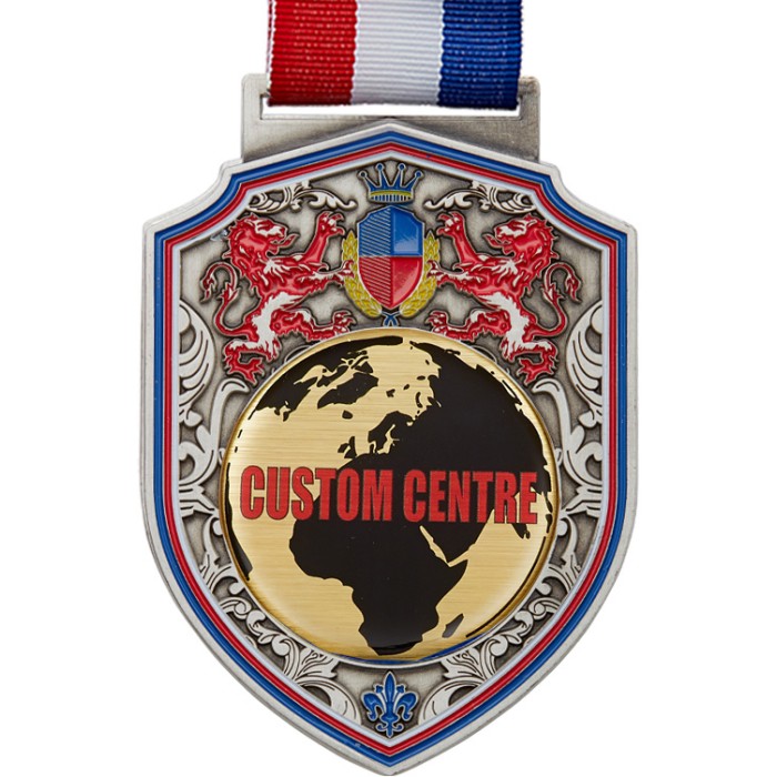 100MM REGAL CUSTOM VINYL DOMED MEDAL (3MM THICK)  **BEAUTIFUL DESIGN**